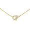 Diamond Paperclip Link Necklace - 1
